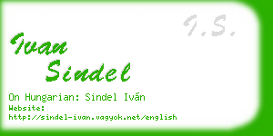 ivan sindel business card